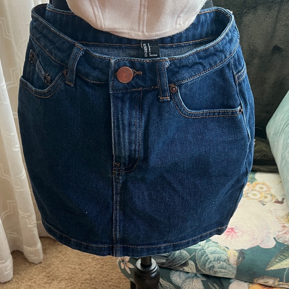 Forever 21 Indigo Denim Mini Skirt